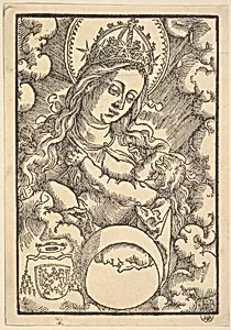 Madonna Lactans, from Enchiridon poeticum by Johann Schott|Hans Baldung (called Hans Baldung Grien)