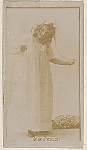 Mae Powers, from the Actresses series (N245) issued by Kinney Brothers to promote Sweet Caporal Cigarettes by Kinney Brothers Tobacco Company
