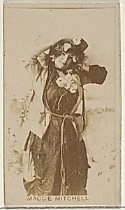 Maggie Mitchell, from the Actors and Actresses series (N45, Type 8) for Virginia Brights Cigarettes by Allen & Ginter