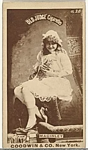 Maginley, from the Actors and Actresses series (N171) for Old Judge Cigarettes by Goodwin & Company
