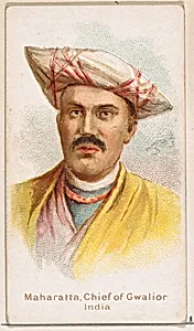 Maharatta, Chief of Gwalior, India, from the Savage and Semi-Barbarous Chiefs and Rulers series (N189) issued by Wm. S. Kimball & Co. by William S. Kimball & Company