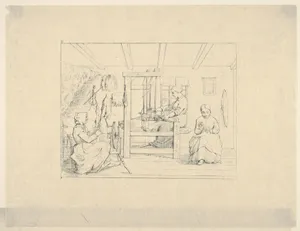 Making Clothes for the Boys in the Army (from Confederate War Etchings)