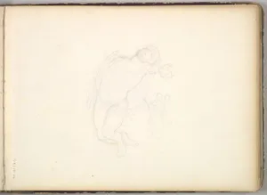 Male Figure Study (in Sketch Book With Drawings on Twenty-six Leaves)