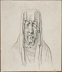 Male Head in a Hood