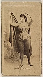 Mamie La Wall, from the Actresses series (N245) issued by Kinney Brothers to promote Sweet Caporal Cigarettes by Kinney Brothers Tobacco Company