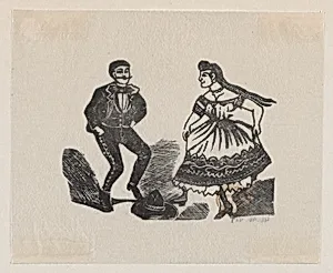 Man and woman dancing