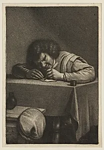 Man at a Table Writing