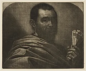 Man Holding a Scroll