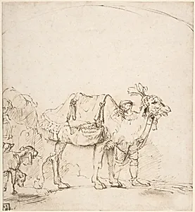 Man Leading a Camel by Rembrandt (Rembrandt van Rijn)
