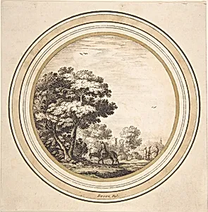 Man on a Donkey in a Landscape