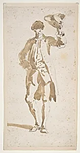 Man Shading His Face with a Tricorne