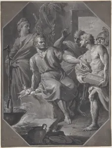 Manius Curius Dentatus Refusing the Presents of the Samnite Ambassadors