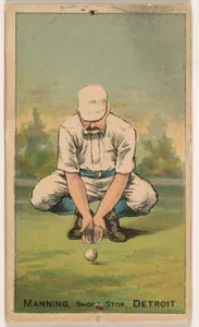 Manning, Shortstop, Detroit, from the Gold Coin series (N284) for Gold Coin Chewing Tobacco