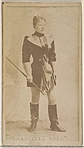 Marcella Berg, from the Actors and Actresses series (N45, Type 8) for Virginia Brights Cigarettes by Allen & Ginter