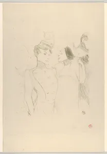 Marcelle Lender and Eva Lavalliére in a Revue at the Variétés