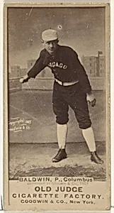 Marcus Elmore "Fido" Baldwin, Pitcher, Cleveland, from the Old Judge series (N172) for Old Judge Cigarettes by Goodwin & Company