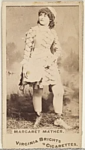 Margaret Mather, from the Actors and Actresses series (N45, Type 1) for Virginia Brights Cigarettes by Allen & Ginter