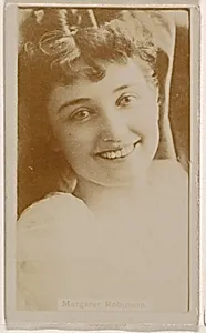 Margaret Robinson, from the Actresses series (N245) issued by Kinney Brothers to promote Sweet Caporal Cigarettes by Kinney Brothers Tobacco Company