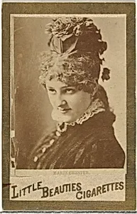 Marie Chester, from the Actresses and Celebrities series (N60, Type 1) promoting Little Beauties Cigarettes for Allen & Ginter brand tobacco products by Allen & Ginter