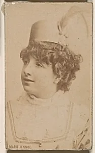 Marie Jennoe, from the Actresses series (N246), Type 1, issued by Kinney Brothers to promote Sporting Extra Cigarettes by Kinney Brothers Tobacco Company