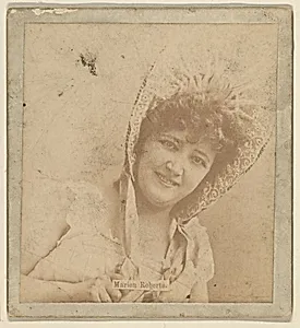 Marion Roberts, from the Actresses series (N246), Type 2, issued by Kinney Brothers to promote Sporting Extra Cigarettes by Kinney Brothers Tobacco Company