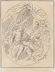 Mary Magdalene washing the feet of Christ