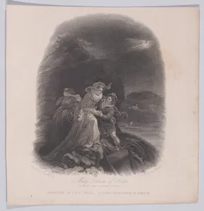 Mary, Queen of Scots escaping Lochleven Castle (from "The History of England")