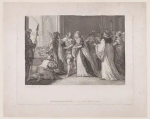 Mary, Queen of Scots going to the place of execution