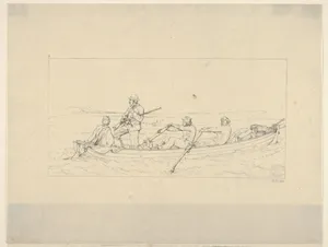 Marylanders Crossing the Potomac to Join the Southern Army (from Confederate War Etchings)