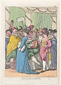 Masquerading by Thomas Rowlandson
