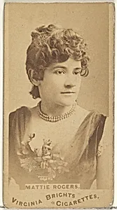 Mattie Rogers, from the Actors and Actresses series (N45, Type 1) for Virginia Brights Cigarettes by Allen & Ginter