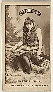 Mattie Rudisill, from the Actors and Actresses series (N171) for Gypsy Queen Cigarettes by Goodwin & Company