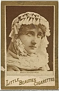 Maud Branscombe, from the Actresses and Celebrities series (N60, Type 1) promoting Little Beauties Cigarettes for Allen & Ginter brand tobacco products by Allen & Ginter