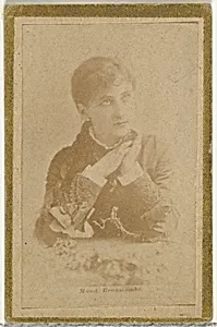 Maud Branscombe, from the Actresses and Celebrities series (N60, Type 2) promoting Little Beauties Cigarettes for Allen & Ginter brand tobacco products by Allen & Ginter