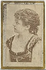 Maud, from the Actresses and Celebrities series (N60, Type 2) promoting Little Beauties Cigarettes for Allen & Ginter brand tobacco products by Allen & Ginter