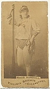 Maud Randall, from the Actors and Actresses series (N45, Type 1) for Virginia Brights Cigarettes by Allen & Ginter