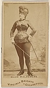 Maud Waldemere, from the Actors and Actresses series (N45, Type 1) for Virginia Brights Cigarettes by Allen & Ginter
