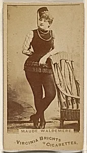 Maude Waldemere, from the Actors and Actresses series (N45, Type 1) for Virginia Brights Cigarettes by Allen & Ginter
