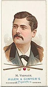 Maurice Vignaux, Billiard Player, from World's Champions, Series 1 (N28) for Allen & Ginter Cigarettes by Lindner, Eddy & Claus|Allen & Ginter
