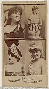 May Danforth, Corsair Co./ Florence Baker, Corsair Co./ Maud Waldemere, Corsair Co./ Verona, from the Actors and Actresses series (N45, Type 4) for Virginia Brights Cigarettes by Allen & Ginter