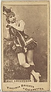 May Grosvernor, from the Actors and Actresses series (N45, Type 1) for Virginia Brights Cigarettes by Allen & Ginter