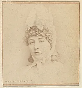 May Somerville, from the Actresses series (N246), Type 2, issued by Kinney Brothers to promote Sporting Extra Cigarettes by Kinney Brothers Tobacco Company