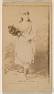 May St. John, from the Actresses series (N245) issued by Kinney Brothers to promote Sweet Caporal Cigarettes by Kinney Brothers Tobacco Company
