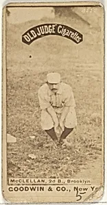 McClellan, 2nd Base, Brooklyn, from the Old Judge series (N172) for Old Judge Cigarettes by Goodwin & Company