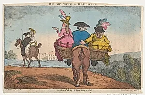 Me, My Wife & Daughter by Thomas Tegg|Thomas Rowlandson|Henry William Bunbury