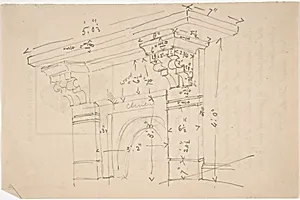 Measured Drawing of Cornice by Anonymous, British, 19th century