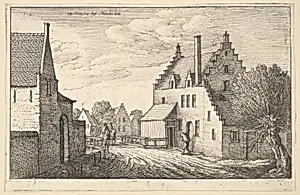 Mechelen (Mechlin), from "European Views" by Wenceslaus Hollar