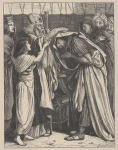 Melchizedek Blesses Abram, from "Dalziels' Bible Gallery"
