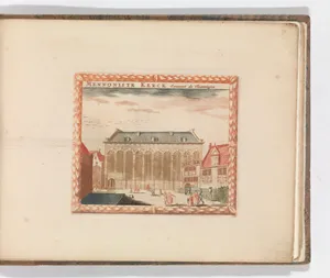 'Mennoniste Kerckf', in: Tooneel Der Voornaamste Nederlands Huizen, En Lust Hoven, Naar T Leven Afgebeeld