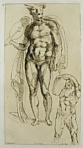 Mercury by Michelangelo Buonarroti|Anne Claude Philippe de Tubières, comte de Caylus